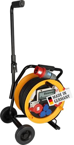 Brennenstuhl Professional Brobusta CEE 2 FI IP44 Kabeltrommel mit Wagen 30m