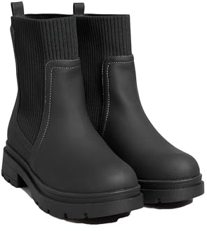 Yours Curve Sock Chelsea Boots In Wide E Fit & Extra Wide Eee Fit - Women's