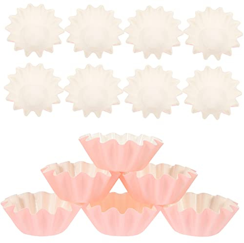 100pcs Wavy Cake Tray Cupcake case Liners Truffle Cups Muffin Liners Bread loaf Pans for Baking Candy Wrappers Garnish Tray Cupcake Liners Wrappers Child Paper Decorate Disposable