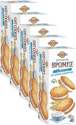 Cookies Doppelkekse gefüllte Hafer-Kekse mit Joghurt-Creme 900g aus Griechenland