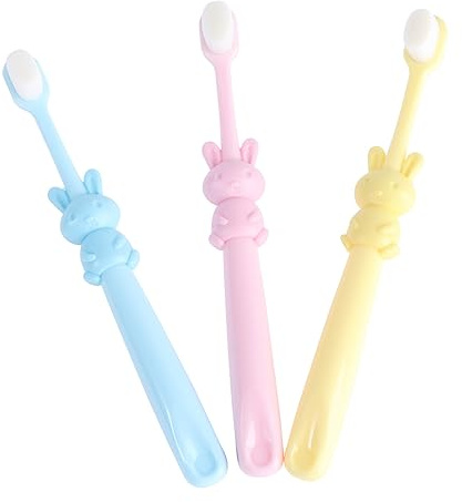 LALAFINA 9 Stk Kinderzahnbürste Mit Weichen Borsten Babys Erste Zahnbürste Kinderzahnbürsten Kinderzahnbürste Aus Bambus Zusätzliche Zahnbürsten Tragbar Fingerbürste Kleinkind Prt