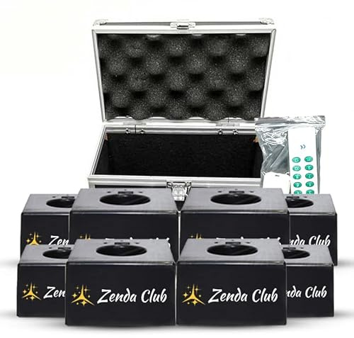 Lot de 8 Déclencheurs pour Jets de Scène - Kit de Tir avec Fontaines Froides - Machine d'Allumage De Feu d'Artifice - Télécommandes sans Fil Zenda Club®