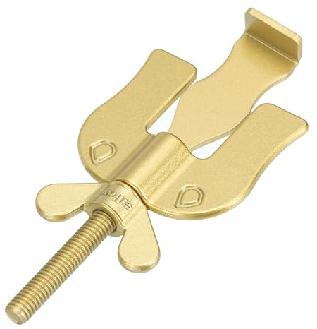 PATIKIL Portable Security Door Lock 3.78x1.7inch, 1 Pack Adjustable Hotel Door Lock Devices for Enhanced Safety Travel Hotel Home, Gold