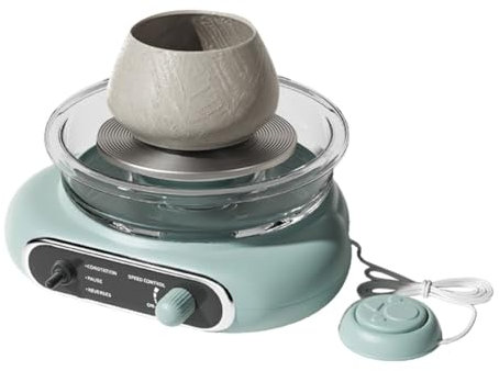 Elektrisch Töpfermaschine Töpferscheiben-Formmaschine, Töpferscheiben-Set, Töpferscheiben-Set für Kinder, 4,7-Zoll-Drehscheibe, elektrische Tonscheibe, Töpferscheibe für Anfänger, elektrisc