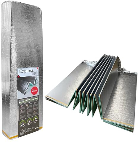 48 m², placa de suelo XPS con lámina de PET, aislamiento acústico, aislamiento acústico, aislamiento acústico (3 mm – 12 m² x 4)