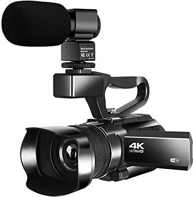 Videocamera Telecamera Fotocamera da vlogging con videocamera Digital 4K for webcam 4 8mp wifi 30x Camera da vlogging di zoom digitale con fotocamera del registratore touch screen da 3,0 pollici Video
