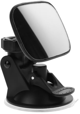 Zerodeko Miroir De Voiture Pour BéBé À Ventouse Noir | Rotation À 360 DegréS, Fixation À Ventouse, Observation Claire Du BéBé