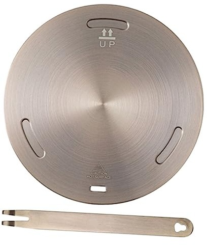 HIAKDOFT Diffuseur de Chaleur pour Plaque à Induction et Gaz Inoxydable Épais Adaptateur Plaque Cuisson Induction pour Répartition Uniforme Chaleur