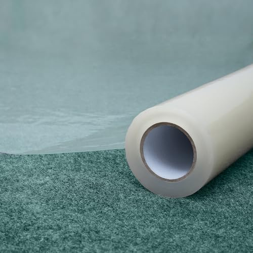 Winsome Clear Carpet Protector Single Roll 100 Meter x 60cm | 60 Micron Carpet Protection Film | Tackles Dust, Paint Spill & Foot Traffic | Plastic Dust Sheet for Decorating | Best for Low-Pile Carpet