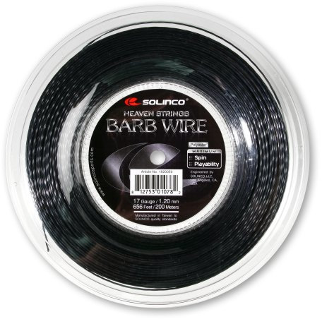 Solinco Saitenrolle Barb Wire, Schwarz, 200 m, 0555020120500006