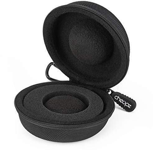 Cheopz Reise Uhrengehäuse Lagerung Einzelkasten für Uhren & Smartwatches bis 50mm, Schwarz