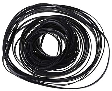 FXCO 50 Stück Band Maschine Gürtel 40 – 135 mm Universal Mix Kassette Band Maschine Gürtel verschiedene Riemen aus Gummi Flach für Recorder Walkman DVD Drive
