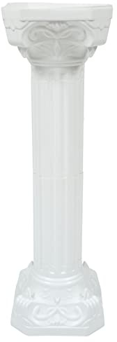 DOITOOL Decorative Columns White Roman Pillar Greek Column Statue Wedding Pillar Roman Collum Props Pant Stand Figurine Pillar Sculpture Wedding Decoration Home Garden Decoration Greek Column