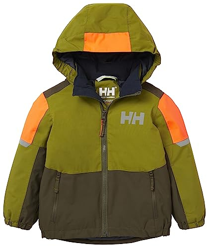 Helly Hansen Niños Unisex Chaqueta K Rider 2.0 Ins, Verde Utilitario, 2
