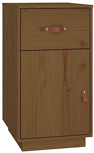 vidaXL Schreibtisch-Schrank Honigbraun 40x50x75 cm Massivholz Kiefer