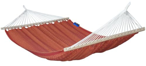 Potenza Outdoor Medelin Stabhängematte Hängematte 215 x 140 cm, Belastbarkeit bis 160 kg I Boho Doppelhängematte XXL