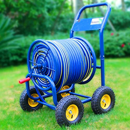 Gartenschlauch-Aufroller,roßerartenschlauchaufrollerürenußenbereichitädern,eim-Autowasch-Reinigungsschlauch-Aufbewahrungsregal,ewässerungswagen+60ohr,lau,5m