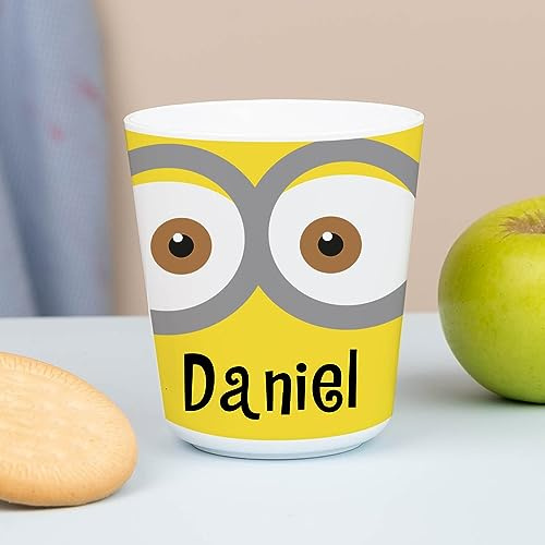 Wanapix | Kunststoffbecher mit Namen für Kinder | Unzerbrechlicher Trinkbecher Personalisierter | Schule/Kindergarten| BPA freier | 235ml | Bob