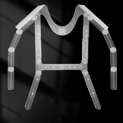 Mannequin Kleiderbügel Durchsichtige Kleiderbügel aus Kunststoff, Verstellbare Haltung, Kleiderbügel für Boutique-Kleidung für Kinder- und Damen-/Herrensets, Fotografie-Hintergrundaufhänger, Leicht(Un