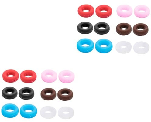 minkissy Sets Silikon Brillengestell Griffe Baumwoll Fingerschutz Kreisring Brillenzubehör Anti Rutsch Brillen Anti Rutsch Brillen Ohrgriffe Brillen Anti Rund Bügelspitzen