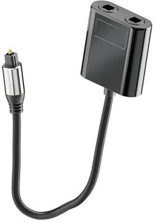 GAROZATION Convenient Audio Splitter Out Adapter for Digital Audio Sources Compatible Tv Dvd Supports Uncompressed and Surround