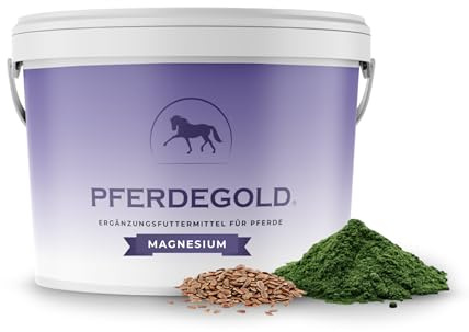 Pferdegold Magnesium 1,5kg - Pferde Pellets mit Magnesium-Komplex & Omega 3 | Unterstützt Muskulatur - 100% Natürlich & Dopingfrei - hohe Bioverfügbarkeit