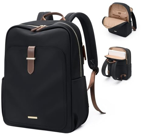 GOLF QUALITY Laptopryggsäck för kvinnor, vardaglig arbets- och affärsryggsäck Handväska Bärbar resväska, 15.6 Inch, Modern