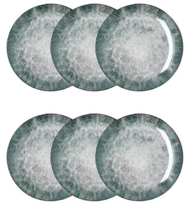 Bidasoa Set de 6 platos llanos Stela de porcelana 27 cm