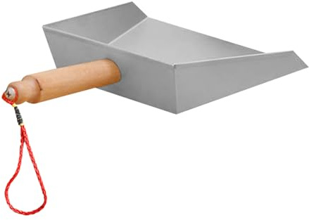 BCOATH Stainless Steel Mini Dustpan Lightweight Compact Metal Cleaning Tool for Workshop and Cabinet Cleanup