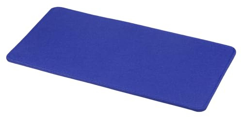 QUARKZMAN Formador De Base De Fieltro, 14 X 7 Pulgadas Rectángulo Insertos para Base De Bolso Tablero Forro Almohadilla Formadora De Fondo con Esquinas Arqueadas, Azul Oscuro