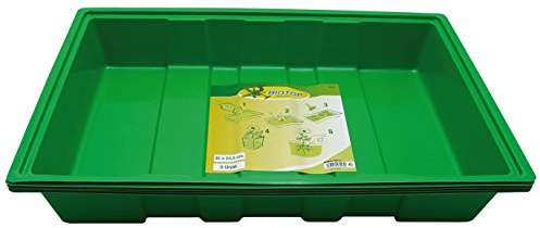 Biotop Pack de 5 bandejas para el Cultivo de Semillas (35 x 23,5 cm), Multicolor, 1x1x1 cm, B2010