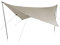 your GEAR Sonnensegel Atrani 3 x 3 m Sonnenschutz Wetterschutz Tarp 2 Aufstellstangen UV 50+ Schutz wasserdicht 5000 mm Beige Grau