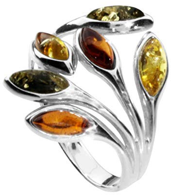 Ring - Elena - Silber 925/000 - Bernstein