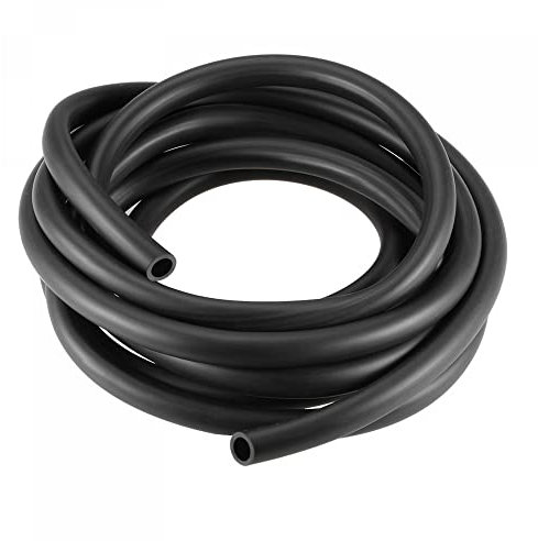sourcing map 10mm x 14mm 13ft Black Rubber Lubricant Tubing Oil Resistant Plastic Tubing for Oil Hose, Water Tube