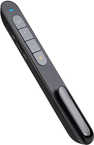 Kabelloser Presenter Pointer für Präsentationen, Hyperlink Volume Pointer Prasentation Fernbedienung, 2.4GHz USB Powerpoint Präsentation Wireless Present Fernbedienung für Windows Mac