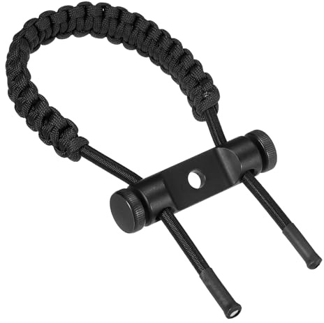 PATIKIL Bågskytte Handled, Armband, Justerbar Sammansatt Flätad Handled, Svart