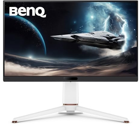 BenQ MOBIUZ EX271Q 27 Zoll 2K QHD Gaming Monitor, 180Hz 1ms, 95% DCI-P3, USB-C 65W, HDR400, Game Art Farben, KI-Kontrast für dunkle Szenen, Pixsoul Engine, KVM, FreeSync, DP 1.4, Fernbedienung