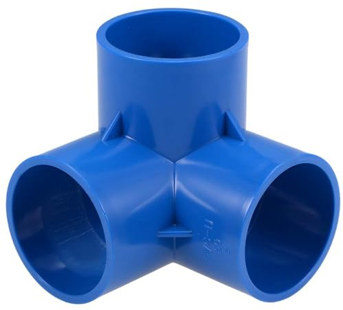 TA-VIGOR 2 accesorios de tubería de PVC de 50 mm, conectores de esquina deslizante en T de codo de 3 vías, accesorios de junta de ángulo recto de plástico para sistemas de riego y conexiones de