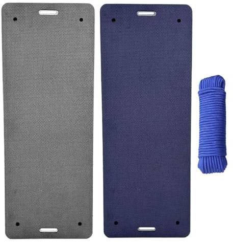 Pare-battage Plat Flottant - 2 Pièces Garde-boue de bateau en EVA 3 Couches, Pare-chocs de Bateau, Bouées Marines Portables avec cord pour Prévention des Rayurese pour Bateau ou Bateau Pneumatique