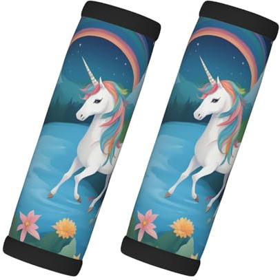 WZYCWB running unicorns Printed Trolley Cover - Luggage Accessories, A Comfortable Travel Companion