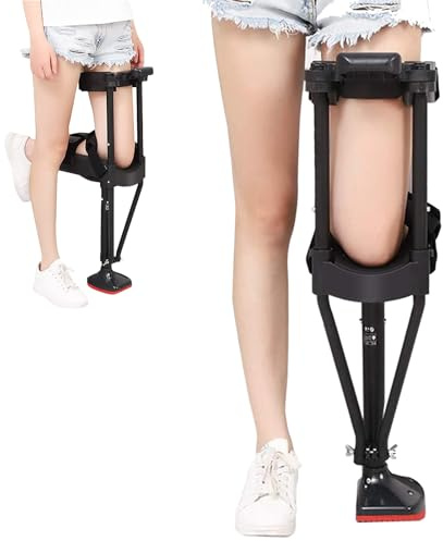 WEYIMVTO Bastone a Mani libere. Stampelle Antiscivolo Regolabili in Altezza for lesioni e fratture alla Caviglia, Alternativa agli ausili for la deambulazione