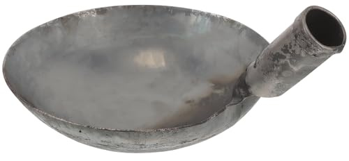 DECHOUS Pala in Metallo per Pulizia Letame e Fanghi Mestolo Drenaggio Professionale per Fognature e Cantieri Utensile Riutilizzabile con Superficie Liscia per Uso Domestico e Manutenzione