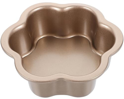 NUOBESTY Stampo per Dolci a Forma di Fiore di Prugna in Acciaio al Carbonio 6 Pollici Mini Tortiera Staccabile Antiaderente per Cheesecake e Chiffon Cake Teglia per Dolci da Forno per