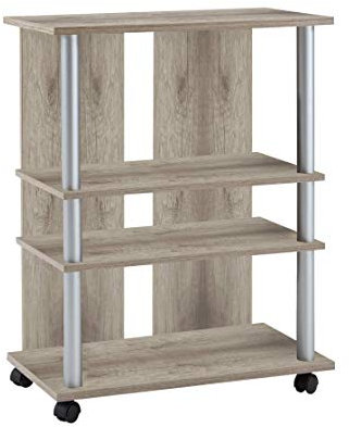 FMD Möbel 205-007 Mobile TV, Legno Nobilitato, Pannelli di Melammina, Rovere, 65 x 85 x 40 cm