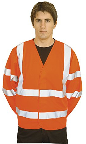 Portwest Warnschutzweste mit Reflexstreifen über Bauch und Schulter, Größe: L/XL, Farbe: Orange, C473ORRL/XL