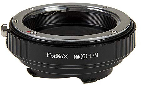 Fotodiox Lens Mount Adapter Compatible with Nikon F-Mount G-Type Lenses on Leica M-Mount Cameras