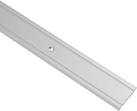 GedoTec Profilo transizione Alluminio SUPER-PIATTO forato Ferroviario transizione Profilo del suolo Larghezza 30 mm 3 Colori 100 cm o 200 cm prodotto in Germania - Alluminio argento elox, 200 cm