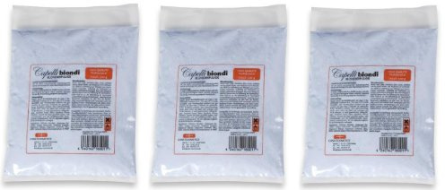 3er Set: Capelli biondi staubfreies Blondierpulver im 500 Gramm Beutel
