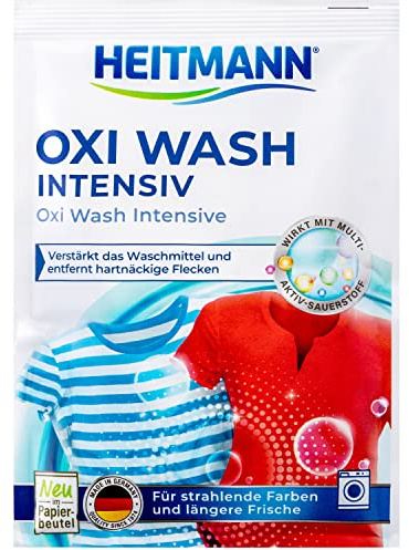HEITMANN Oxi Wash-Power, intensiv reinigendes Fleckensalz für Buntes und Weißes mit Multi Aktiv Sauerstoff,1x 50 g