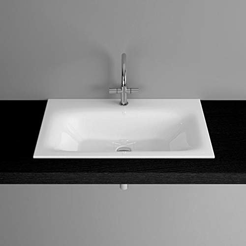 Bette Lux Einbau-Waschtisch ohne Hahnloch, A161 800 x 495 mm, Farbe: Weiß - A161-000